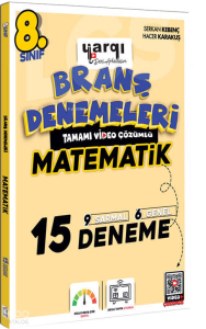 Yargı Ders Arkadaşım 8.Sınıf Tamamı Video Çözümlü Matematik 15 Branş Denemeleri