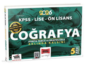 Yargı Yayınları 2026 KPSS - Lise - Ön Lisans Akılda Kalan Coğrafya Harita Tablo ve Grafiklerle +5 Deneme İlaveli