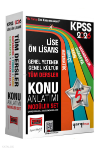 Yargı Yayınları 2026 KPSS Lise Ön Lisans GK-GY Tüm Dersler Konu Anlatımı Modüler Set (5 Kitap)