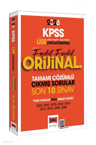 Yargı Yayınları 2026 KPSS Lise-Ortaöğretim GK-GY Fasikül Fasikül Orijinal Tamamı Çözümlü Çıkmış Son 10 Sınav