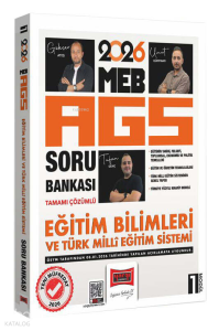 Yargı Yayınları 2026 MEB-AGS Eğitim Bilimleri ve Türk Milli Eğitim sistemi Tamamı Çözümlü Soru Bankası Modül 1