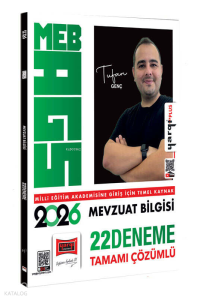 Yargı Yayınları 2026 MEB-AGS Mevzuat Bilgisi Tamamı Çözümlü 22 Deneme