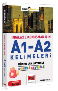 Yargı Yayınları İngilizce Konuşmak İçin A1-A2 Kelimeleri Video Anlatımlı Renkli Çeviri