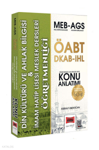 Yargı Yayınları MEB-AGS ÖABT DKAB-İHL Din Kültürü ve Ahlak Bilgisi Öğretmenliği Konu Anlatımı