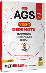 Yediiklim 2026 MEB AGS Gelişim Psikolojisi Öğrenme Psikolojisi ve Rehberlik Video Anlatımlı Ders Notu
