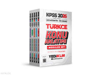 Yediiklim Yayınları 2026 KPSS Ortaöğretim Ön Lisans Genel Yetenek Genel Kültür Konu Anlatımı Modüler Set
