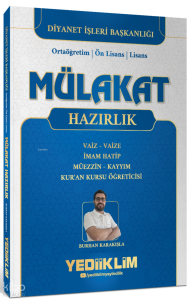 Yediiklim Yayınları Diyanet İşleri Mülakat Hazırlık Kitabı ;Vaiz  -  Vaize - İmam Hatip - Müezzin - Kayyım - Kuran Kursu Öğreticisi