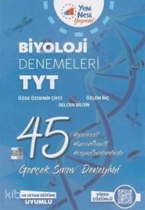 Yeni Nesil Yayınları YKS TYT Biyoloji 45 Deneme Sınavı Video Çözümlü