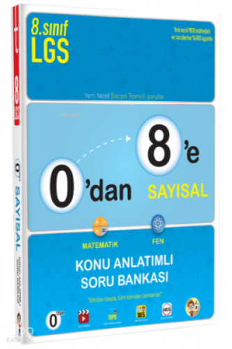 0'dan 8'e Sayısal Konu Anlatımlı Soru Bankası