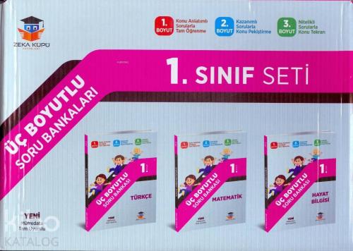 1. Sınıf Tüm Dersler Üç Boyutlu Soru Bankası Seti 3 Kitap Kolektif