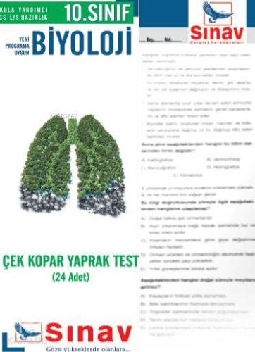 10. Sınıf Biyoloji Çek Kopar Yaprak Test (24 Adet)
