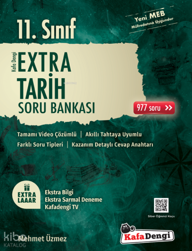 11.Sınıf Extra Tarih Soru Bankası - KE (Tümü Video Çözümlü) Mehmet Üzm