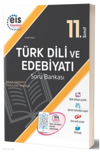 11. Sınıf Türk Dili ve Edebiyatı Soru Bankası EİS Yayınları