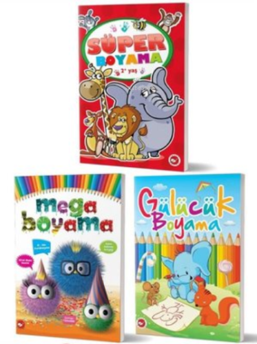 2+ Yaş Boyama Kitapları Set (3 Kitap Takım)