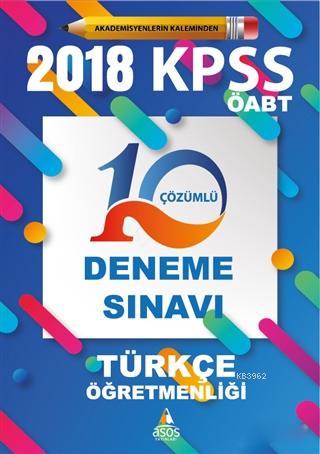 2018 KPSS ÖABT Türkçe Öğretmenliği 10 Çözümlü Deneme Sınavı