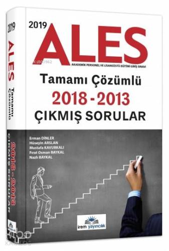 2019 ALES Tamamı Çözümlü Çıkmış Sorular İrem Yayıncılık