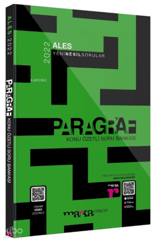 2022 DGS Paragraf Konu Özetli Yeni Nesil Soru Bankası Tamamı Video Çözümlü Marka Yayınları