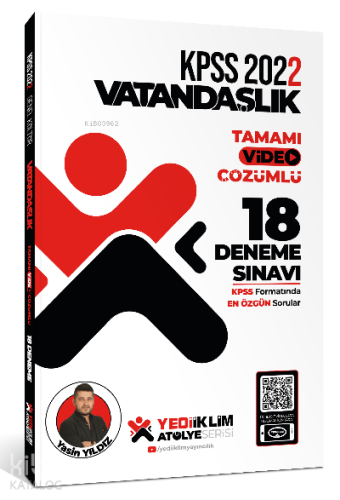 2022 KPSS Atölye Serisi Vatandaşlık Tamamı Video Çözümlü 18 Deneme Sınavı