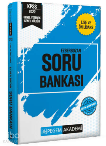 2022 KPSS Genel Yetenek Genel Kültür Lise Ve Ön lisans Ezberbozan Soru Bankası