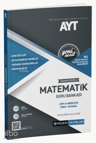 2022 Üniversite Sınavlarına Hazırlık AYT Tamamı Çözümlü Matematik ( Limit-Türev - İntegral ) Soru Bankası
