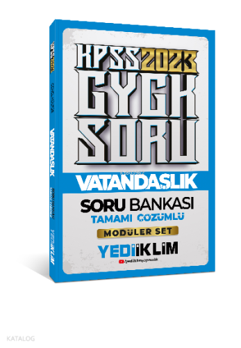 2023 KPSS Genel Kültür Vatandaşlık Tamamı Çözümlü Soru Bankası ( Modüler Set İçerisindeki)