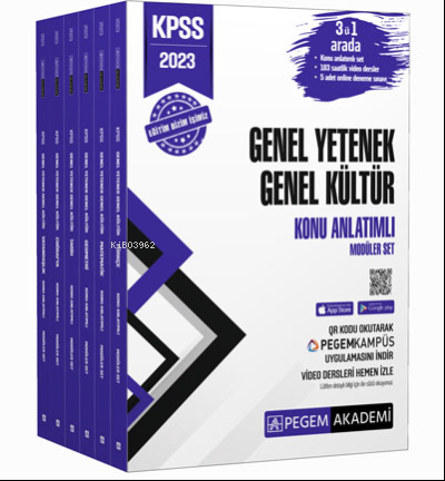 2023 KPSS Genel Yetenek Genel Kültür Konu Anlatımlı Modüler Set