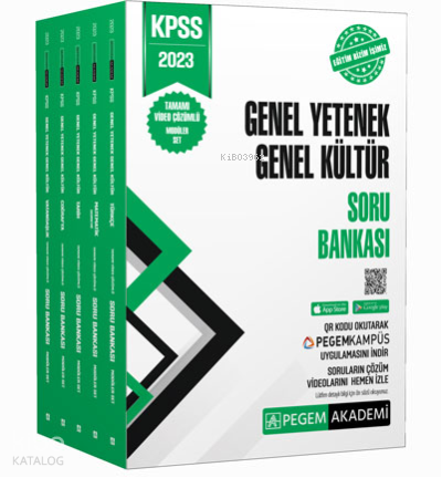 2023 KPSS Genel Yetenek Genel Kültür Tamamı Çözümlü Soru Bankası Seti