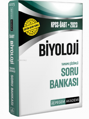 2023 KPSS ÖABT Biyoloji Soru Bankası Kolektif