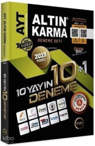 2023 Model AYT 10 Yayın 10 Deneme + Son 1 Yıl Çıkmış Sorular Kolektif