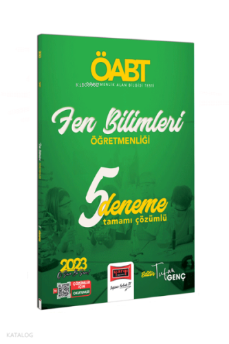2023 ÖABT Fen Bilgisi Öğretmenliği Tamamı Çözümlü 5 Deneme Tufan Genç