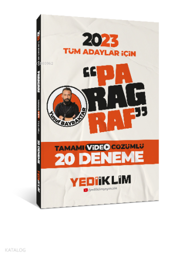 2023 Tüm Adaylar İçin Paragraf Tamamı Video Çözümlü 20 Deneme