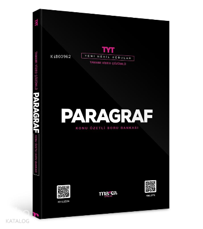 2023 TYT Paragraf Konu Özetli Yeni Nesil Soru Bankası Tamamı Video Çözümlü
