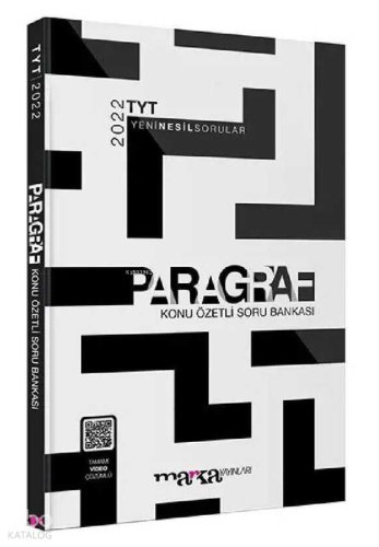 2023 TYT Paragraf Konu Özetli Yeni Nesil Soru Bankası Tamamı Video Çözümlü