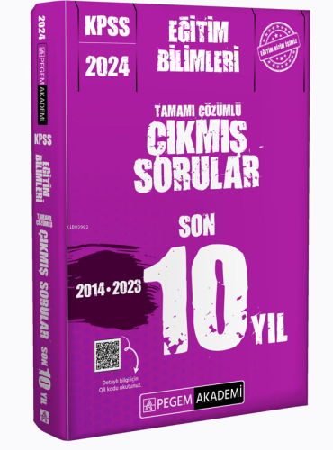 2024 KPSS Eğitim Bilimleri Tamamı Çözümlü Çıkmış Sorular Son 10 Yıl Ko