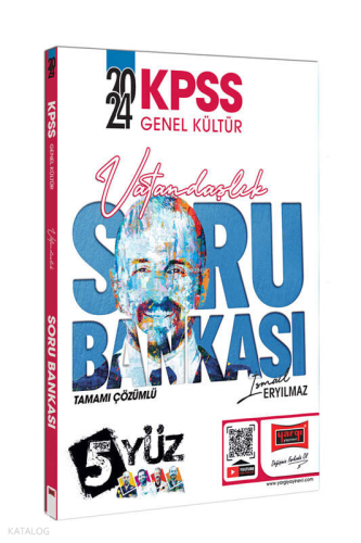 2024 KPSS Genel Kültür 5Yüz Vatandaşlık Tamamı Çözümlü Soru Bankası İs