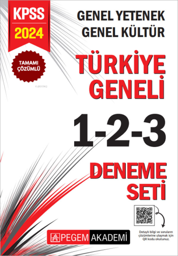2024 KPSS Genel Yetenek Genel Kültür Türkiye Geneli Tamamı Çözümlü 1-2-3 (3'lü Deneme Seti)