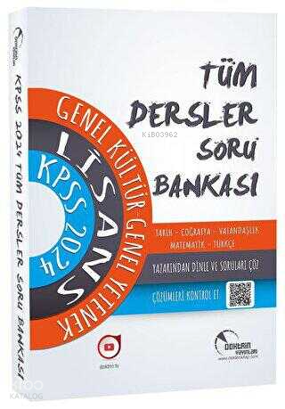 2024 KPSS Lisans Genel Kültür Genel Yetenek Tüm Dersler Tek Kitap Soru Bankası