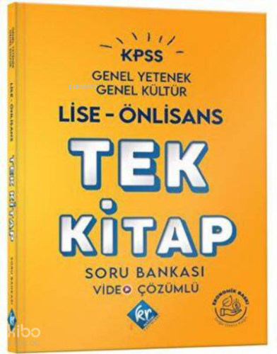 2024 KPSS Lise ÖnLisans Genel Yetenek Genel Kültür Tek Kitap Soru Bankası