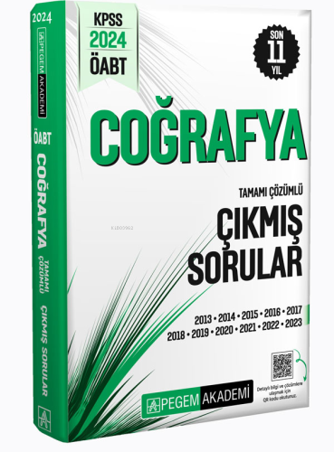 2024 KPSS ÖABT Coğrafya Tamamı Çözümlü Çıkmış Sorular Kolektif