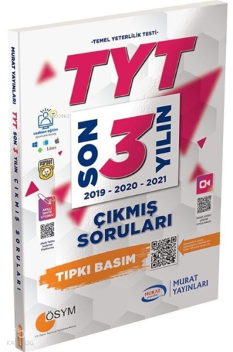 2577 - TYT Son 3 Yılın Çıkmış Sınav Soruları (2019-21)