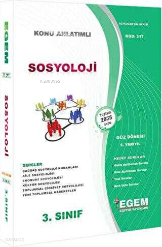 3. Sınıf Sosyoloji Konu Anlatımlı Soru Bankası - Güz Dönemi 5. Yarıyıl
