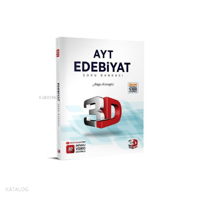 3D AYT Edebiyat Soru Bankası 3D Yayınları Kolektif