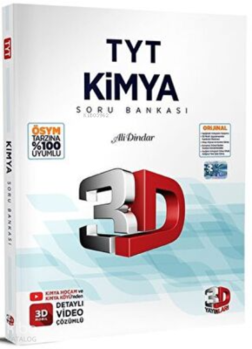 3D Yayınları TYT Kimya Soru Bankası Kolektif
