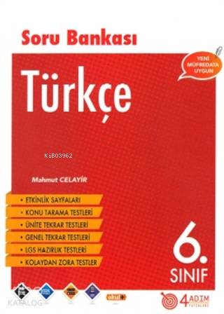 4 Adım - 6. Sınıf Türkçe Soru Bankası Kolektif