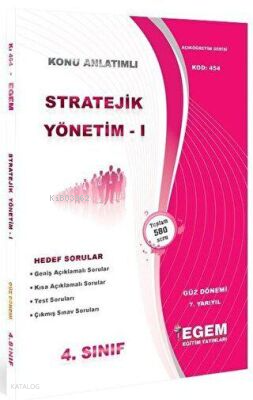 4. Sınıf 7. Yarıyıl Stratejik Yönetim 1 Konu Anlatımlı Soru Bankası