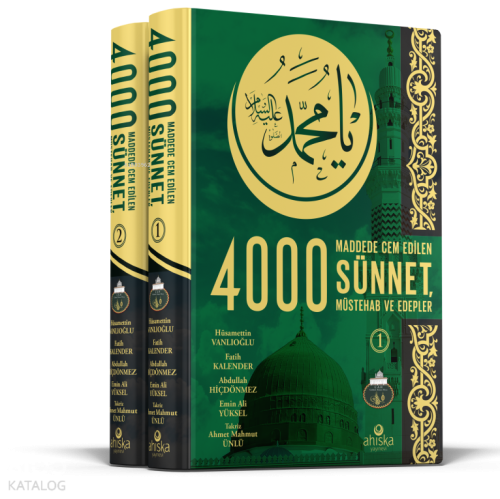 4000 Sünnet, Müstehab ve Edepler (2 Cilt - Ciltli) Hüsamettin Vanlıoğl
