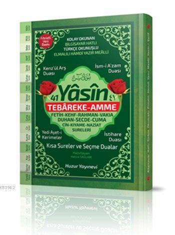 41 Yasin Tebareke-Amme Kolay Okunan Bilgisayar Hatlı(Hafız Boy, Ciltli, Fihristli)Kod: 068
