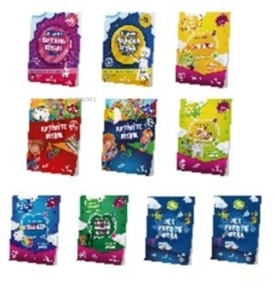 5-7 Yaş Okul Öncesi Evde Etkinlik Seti  (10 Kitap)