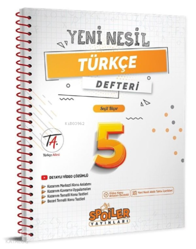 5.Sınıf Yenı Nesıl Turkce Defterı