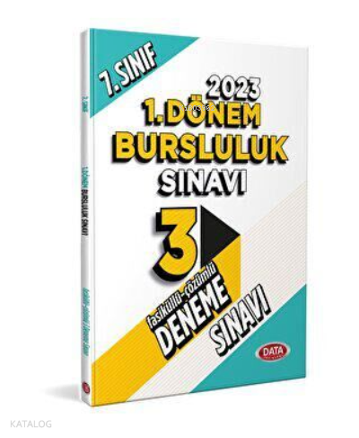 7. Sınıf Bursluluk Sınavı Tamamı Çözümlü 3 Fasikül Deneme Sınavı Data Yayınları